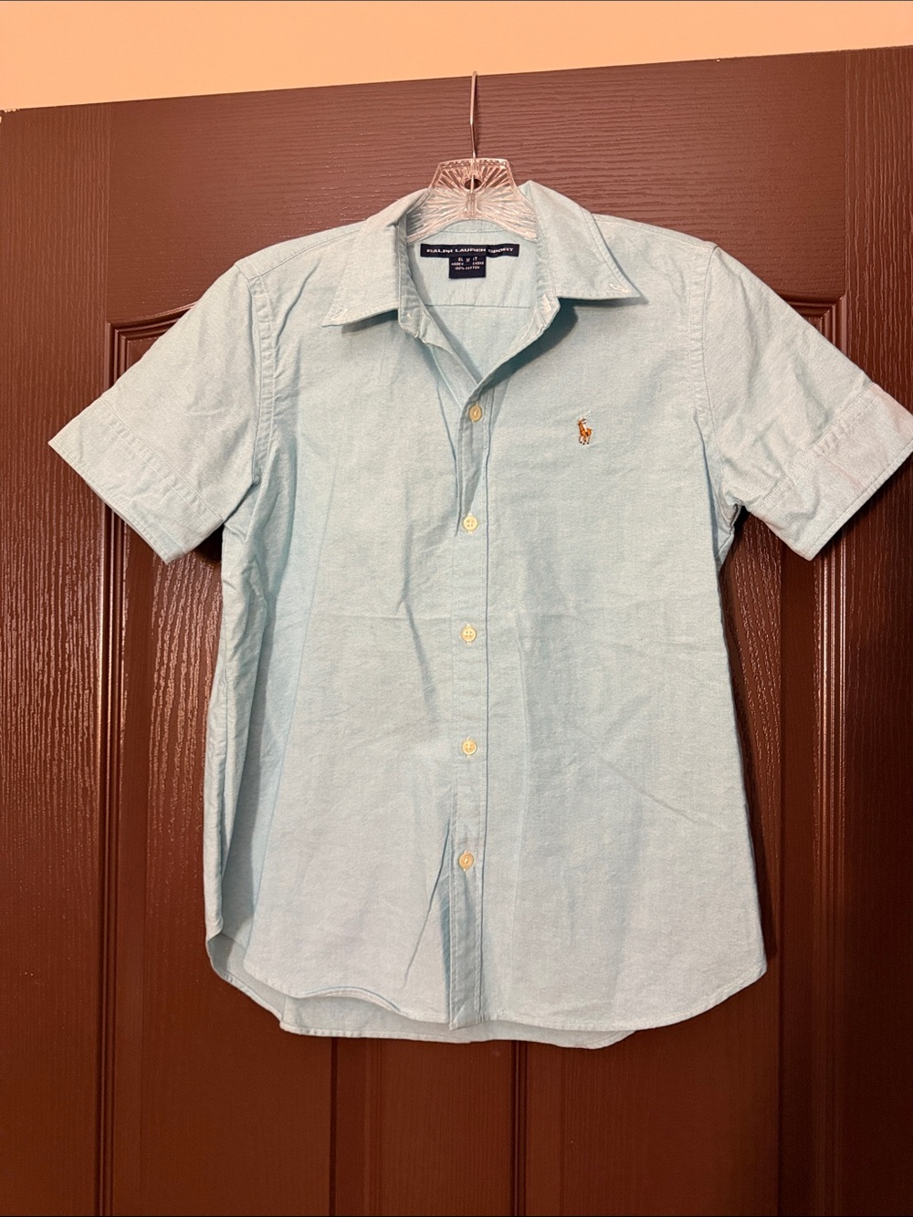 Polo by Ralph Lauren Light Blue Short-Sleeve Button-Down Shirt